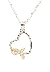 magnificent tiny silver gold cubic zirconia charm necklace for babies